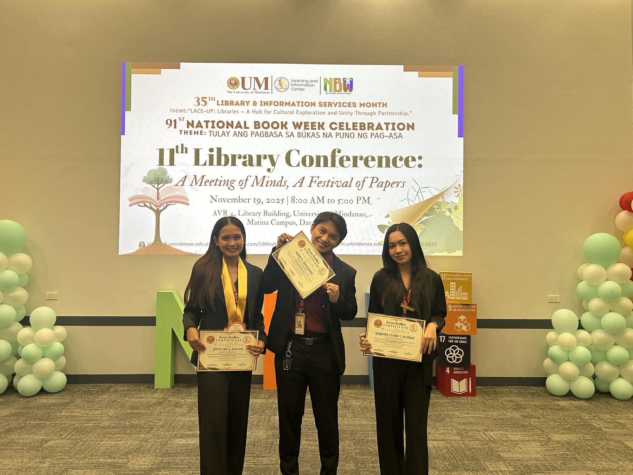 Image for CAE Research Representatives Secure Major Awards at the 11th Library Conference
